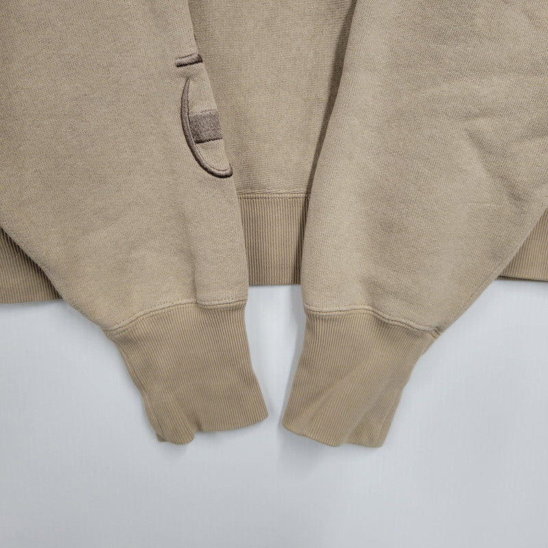 【中古品】【メンズ】 Champion チャンピオン REVERSE WEAVE HOODED SWEATSHIRT C8-Q130 リバースウィーブ フーデッド スウェットシャツ 青単色タグ パーカー 長袖 トップス 148-250719-as-16-izu サイズ：M カラー：ベージュ系 万代Net店
