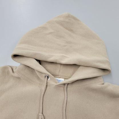 【中古品】【メンズ】 Champion チャンピオン REVERSE WEAVE HOODED SWEATSHIRT C8-Q130 リバースウィーブ フーデッド スウェットシャツ 青単色タグ パーカー 長袖 トップス 148-250719-as-16-izu サイズ：M カラー：ベージュ系 万代Net店