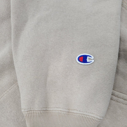 【中古品】【メンズ】 Champion チャンピオン REVERSE WEAVE HOODED SWEATSHIRT C8-Q130 リバースウィーブ フーデッド スウェットシャツ 青単色タグ パーカー 長袖 トップス 148-250719-as-16-izu サイズ：M カラー：ベージュ系 万代Net店