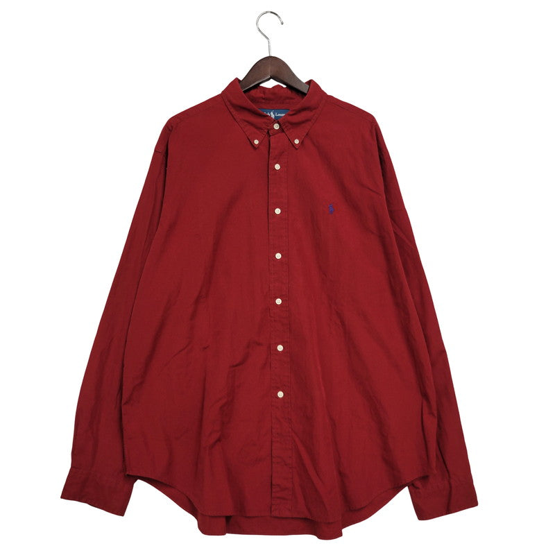 【中古品】【メンズ】 RALPH LAUREN ラルフローレン CLASSIC FIT LS BD SHIRT クラシックフィット ロングスリーブ ボタンダウン シャツ 長袖 トップス 146-250719-as-15-izu サイズ：XXL カラー：レッド 万代Net店