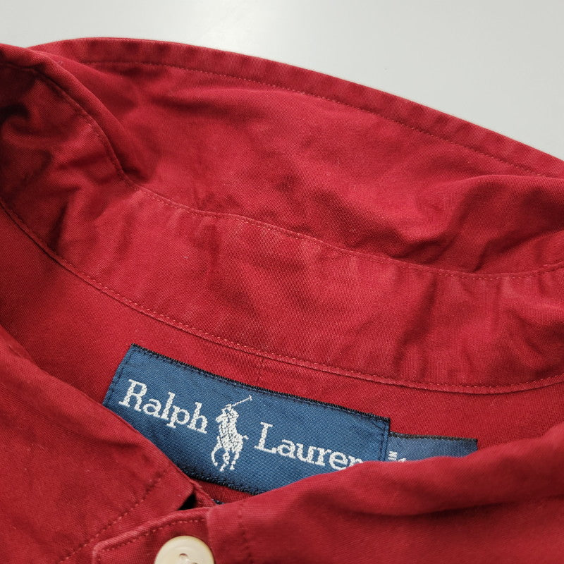 【中古品】【メンズ】 RALPH LAUREN ラルフローレン CLASSIC FIT LS BD SHIRT クラシックフィット ロングスリーブ ボタンダウン シャツ 長袖 トップス 146-250719-as-15-izu サイズ：XXL カラー：レッド 万代Net店
