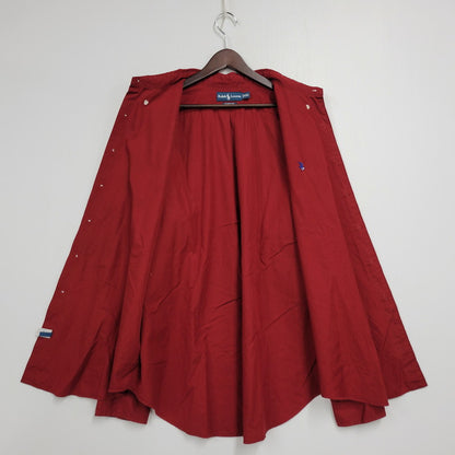 【中古品】【メンズ】 RALPH LAUREN ラルフローレン CLASSIC FIT LS BD SHIRT クラシックフィット ロングスリーブ ボタンダウン シャツ 長袖 トップス 146-250719-as-15-izu サイズ：XXL カラー：レッド 万代Net店