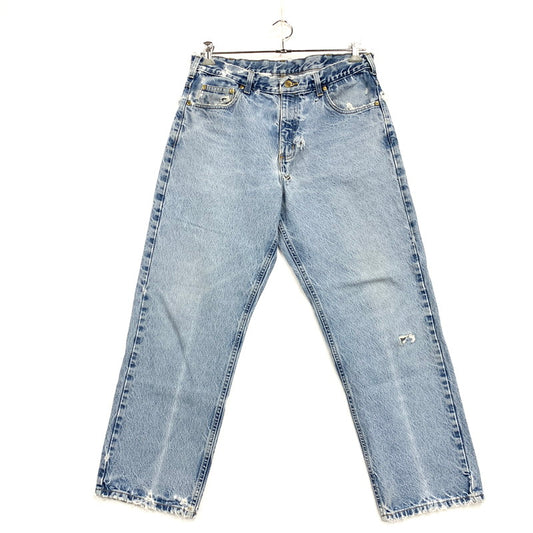 【現状渡し品】【メンズ】 Carhartt カーハート RELAXED FIT DENIM PANTS B160DST リラックスフィット デニムパンツ メキシコ製 ジーンズ ボトムス 157-250719-as-28-izu サイズ：36×30 カラー：ライトインディゴ 万代Net店