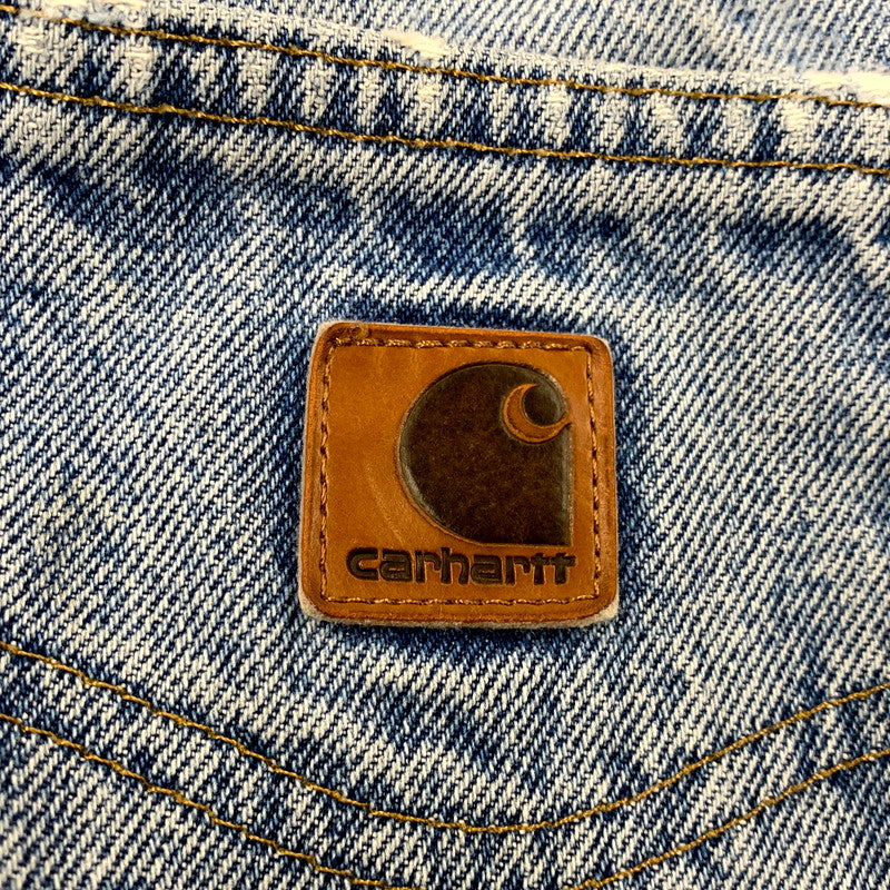 【現状渡し品】【メンズ】 Carhartt カーハート RELAXED FIT DENIM PANTS B160DST リラックスフィット デニムパンツ メキシコ製 ジーンズ ボトムス 157-250719-as-28-izu サイズ：36×30 カラー：ライトインディゴ 万代Net店