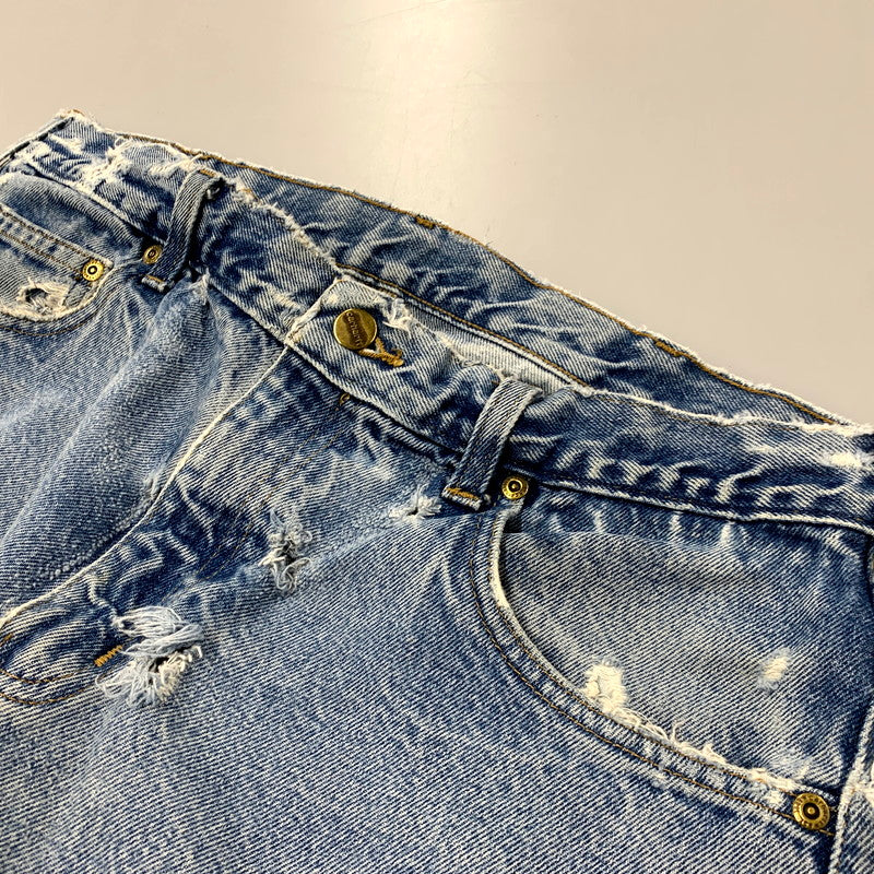【現状渡し品】【メンズ】 Carhartt カーハート RELAXED FIT DENIM PANTS B160DST リラックスフィット デニムパンツ メキシコ製 ジーンズ ボトムス 157-250719-as-28-izu サイズ：36×30 カラー：ライトインディゴ 万代Net店