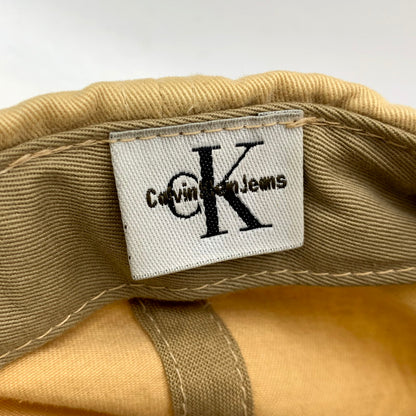 【中古品】【メンズ/レディース】 Calvin klein Jeans カルバンクラインジーンズ USA製 SNAP BACK COTTON CAP BEIGE スナップ バック コットン キャップ 帽子 185-250720-km-09-izu サイズ：F カラー：ベージュ 万代Net店