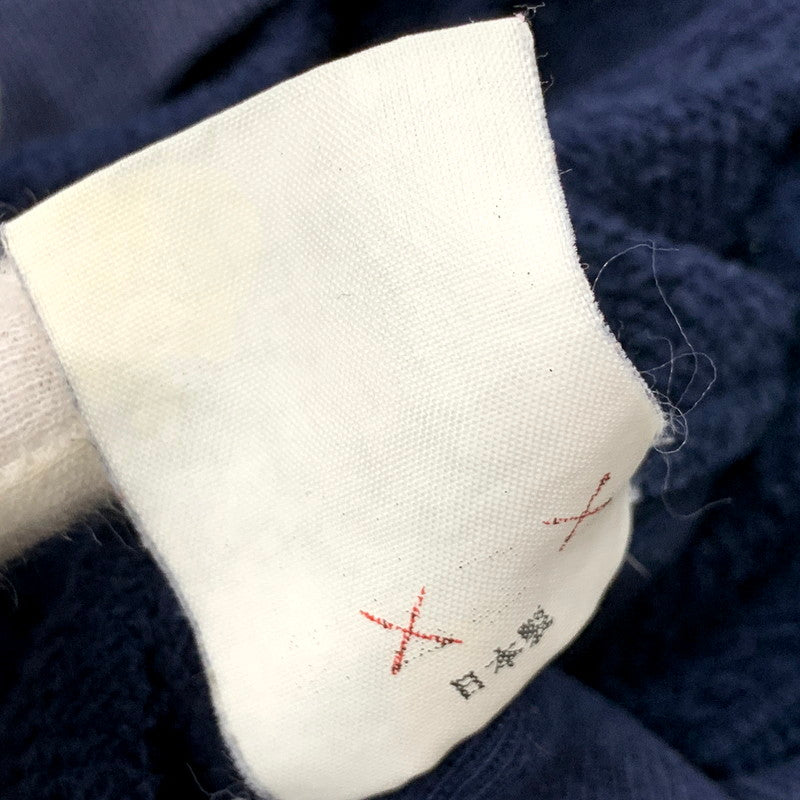 【現状渡し品】【メンズ】 FRONT PRINT SWEATSHIRT フロント プリント スウェットシャツ トレーナー 長袖 トップス 142-250719-as-20-izu サイズ：M カラー：ネイビー 万代Net店