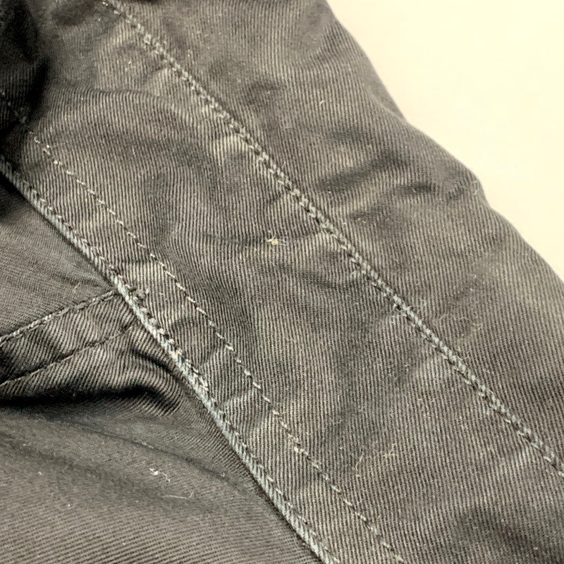 【中古品】【メンズ】 S-DUSTIN LS DOCKING SHIRT A00094 ロングスリーブ ドッキング シャツ 長袖 トップス 141-250719-as-27-izu サイズ：S カラー：ブラック×インディゴ 万代Net店