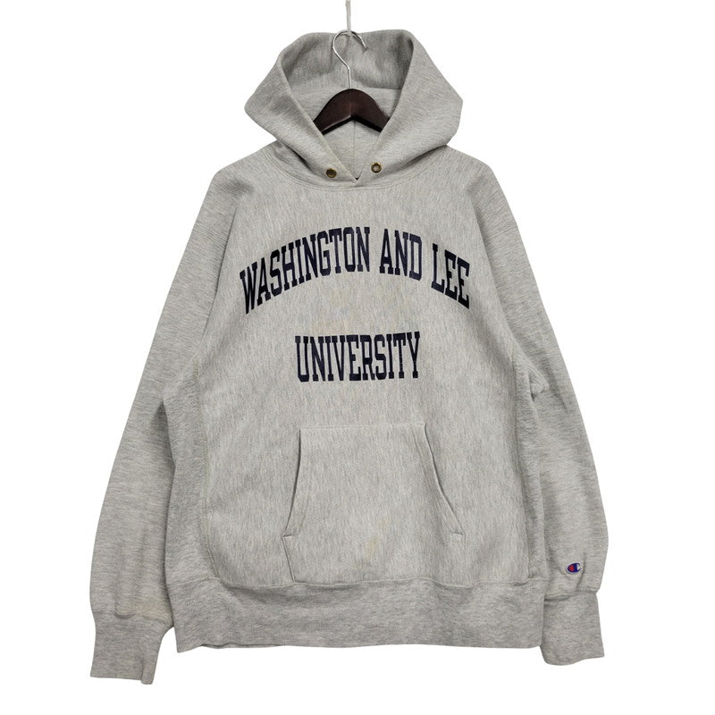 【中古品】【メンズ】 OLD CHAMPION オールド チャンピオ "WASHINGTON AND LEE UNIVERSITY" REVERSE WEAVE HOODIE リバースウィーブ スウェット パーカー ストリート 146-250721-rk-09-izu サイズ：XL カラー：グレー 万代Net店
