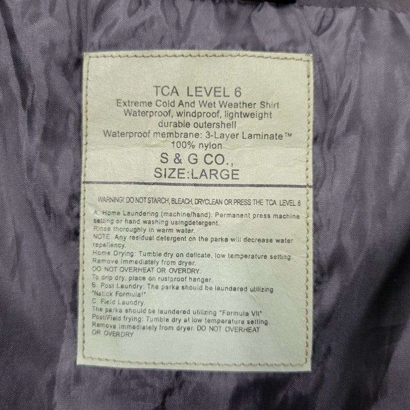 【現状渡し品】【メンズ】 S&G CO. TCA LEVEL 6 JACKET ジャケット アウター 145-250720-as-18-izu サイズ：L カラー：ブラック 万代Net店