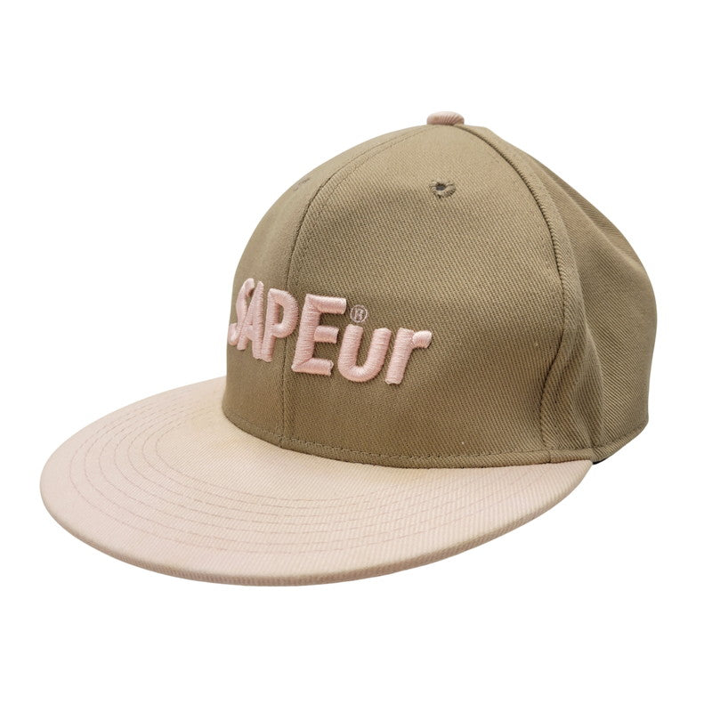 【中古品】【メンズ/レディース】 SAPEUR サプール LOGO BB CAP ロゴ ベースボールキャップ 帽子 185-250723-as-19-izu サイズ：F カラー：ベージュ×ピンク 万代Net店