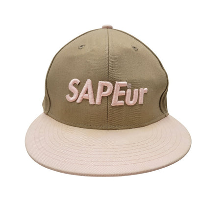 【中古品】【メンズ/レディース】 SAPEUR サプール LOGO BB CAP ロゴ ベースボールキャップ 帽子 185-250723-as-19-izu サイズ：F カラー：ベージュ×ピンク 万代Net店