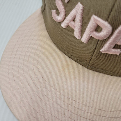 【中古品】【メンズ/レディース】 SAPEUR サプール LOGO BB CAP ロゴ ベースボールキャップ 帽子 185-250723-as-19-izu サイズ：F カラー：ベージュ×ピンク 万代Net店
