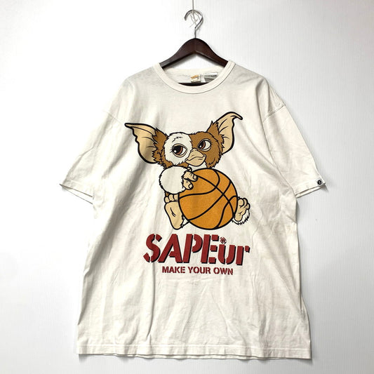 【中古品】【メンズ】 SAPEUR サプール GREMLINS PRINT SS TEE プリント Tシャツ 半袖 トップス 142-250722-ay-10-izu サイズ：XL カラー：ホワイト 万代Net店