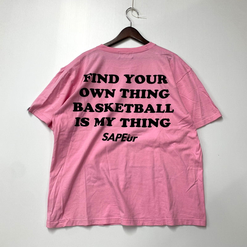 【中古品】【メンズ】 SAPEUR サプール VINTAGE ウィンテージ SNOOPY SS TEE スヌーピー Tシャツ 半袖 トップス 142-250721-rk-15-izu サイズ：XL カラー：ピンク 万代Net店