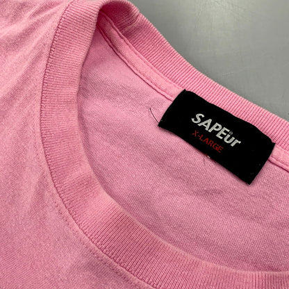 【中古品】【メンズ】 SAPEUR サプール VINTAGE ウィンテージ SNOOPY SS TEE スヌーピー Tシャツ 半袖 トップス 142-250721-rk-15-izu サイズ：XL カラー：ピンク 万代Net店