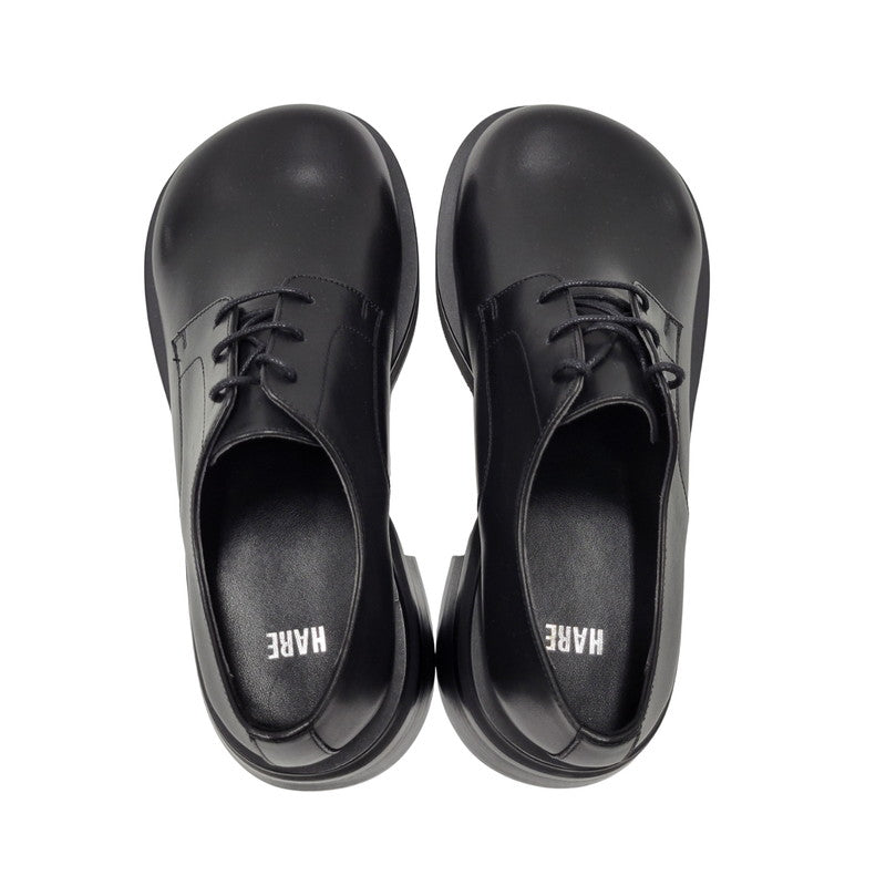 【中古美品】【メンズ】 HARE ハレ BOLDTOE DRESS SHOES HA040095OR ボールドトゥ ドレスシューズ 靴 164-250723-as-17-izu サイズ：M カラー：ブラック 万代Net店