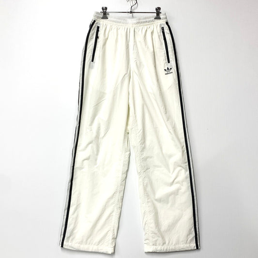 【中古品】【メンズ】 adidas アディダス ADS200 TRACK PANTS JX8964 トラックパンツ ジャージ ロゴ プリント ズボン ボトムス 159-250722-ay-09-izu サイズ：L カラー：ホワイト 万代Net店