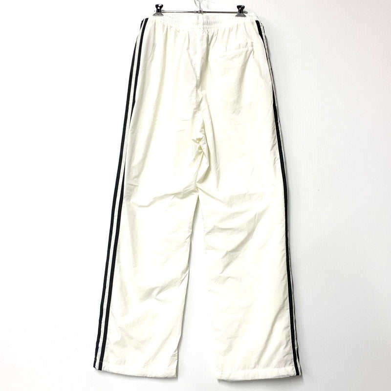 【中古品】【メンズ】 adidas アディダス ADS200 TRACK PANTS JX8964 トラックパンツ ジャージ ロゴ プリント ズボン ボトムス 159-250722-ay-09-izu サイズ：L カラー：ホワイト 万代Net店