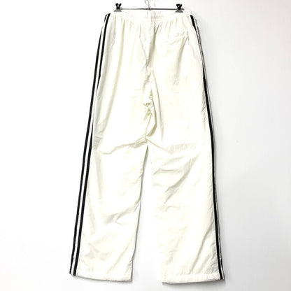 【中古品】【メンズ】 adidas アディダス ADS200 TRACK PANTS JX8964 トラックパンツ ジャージ ロゴ プリント ズボン ボトムス 159-250722-ay-09-izu サイズ：L カラー：ホワイト 万代Net店