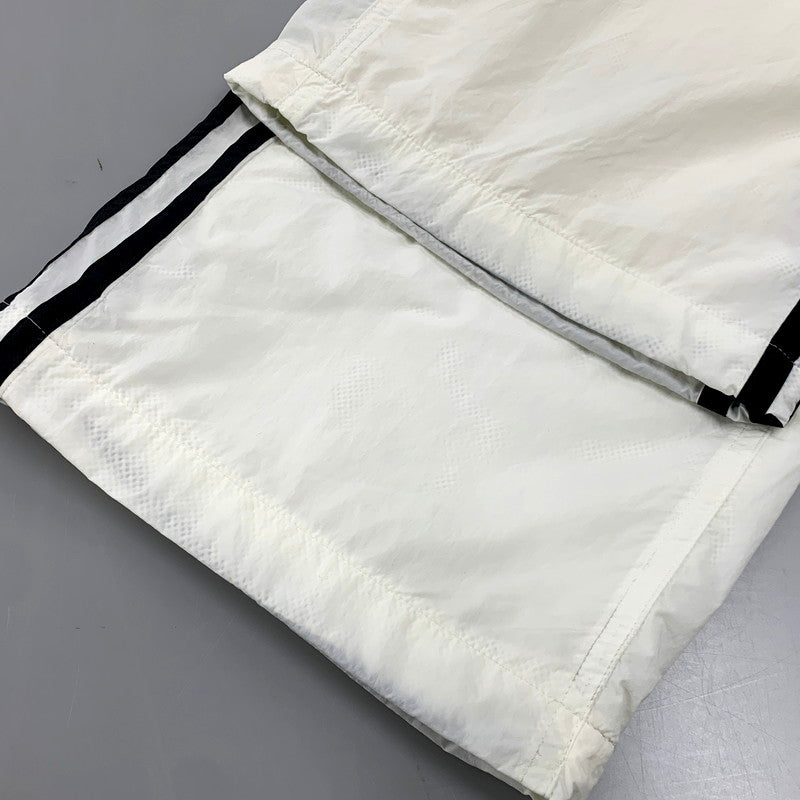 【中古品】【メンズ】 adidas アディダス ADS200 TRACK PANTS JX8964 トラックパンツ ジャージ ロゴ プリント ズボン ボトムス 159-250722-ay-09-izu サイズ：L カラー：ホワイト 万代Net店