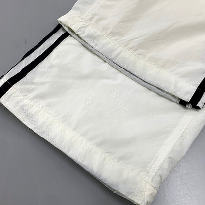 【中古品】【メンズ】 adidas アディダス ADS200 TRACK PANTS JX8964 トラックパンツ ジャージ ロゴ プリント ズボン ボトムス 159-250722-ay-09-izu サイズ：L カラー：ホワイト 万代Net店