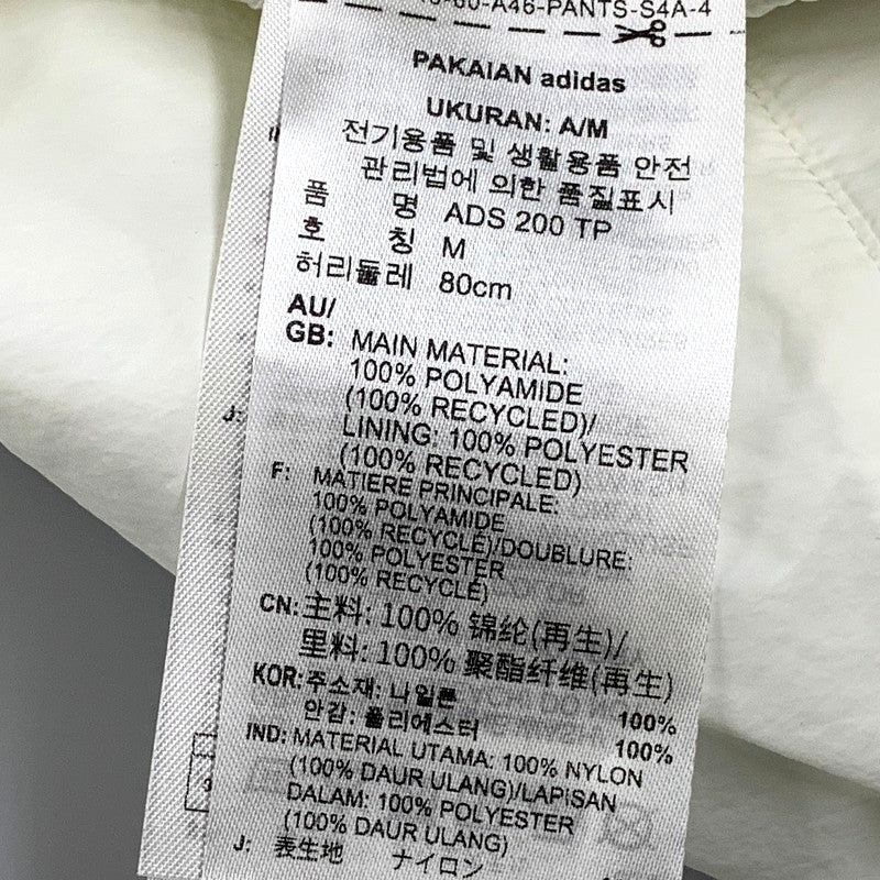 【中古品】【メンズ】 adidas アディダス ADS200 TRACK PANTS JX8964 トラックパンツ ジャージ ロゴ プリント ズボン ボトムス 159-250722-ay-09-izu サイズ：L カラー：ホワイト 万代Net店