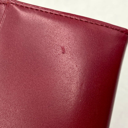 【中古品】【レディース】 GIVENCHY ジバンシィ EMBOSS LONG WALLET エンボス ロング ウォレット 財布 長財布 181-250723-ya-05-izu カラー：WINE RED 万代Net店