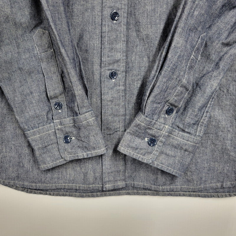 【中古品】【メンズ】 Nigel Cabourn ナイジェルケーボン 8045-13-10000 AW FIELD SHIRT フィールド シャツ 長袖 トップス 145-250721-rk-08-izu サイズ：50 カラー：ブルー系 万代Net店