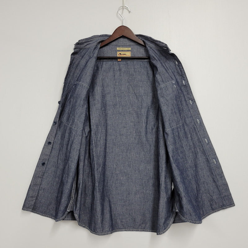 【中古品】【メンズ】 Nigel Cabourn ナイジェルケーボン 8045-13-10000 AW FIELD SHIRT フィールド シャツ 長袖 トップス 145-250721-rk-08-izu サイズ：50 カラー：ブルー系 万代Net店