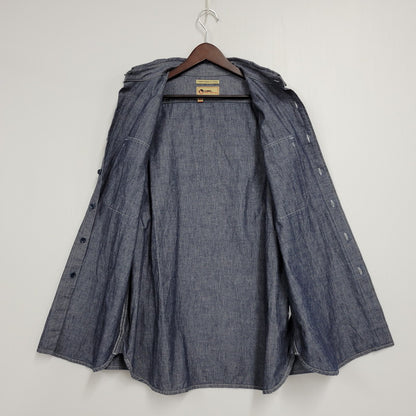 【中古品】【メンズ】 Nigel Cabourn ナイジェルケーボン 8045-13-10000 AW FIELD SHIRT フィールド シャツ 長袖 トップス 145-250721-rk-08-izu サイズ：50 カラー：ブルー系 万代Net店