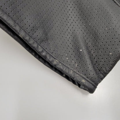 【現状渡し品】【メンズ】 NANKAI ナンカイ MESH COW LEATHER ZIP UP SS JACKET メッシュ カウ レザー ジップ アップ ジャケット 145-250724-rk-05-izu サイズ：XL カラー：ブラック 万代Net店