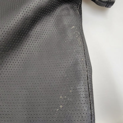 【現状渡し品】【メンズ】 NANKAI ナンカイ MESH COW LEATHER ZIP UP SS JACKET メッシュ カウ レザー ジップ アップ ジャケット 145-250724-rk-05-izu サイズ：XL カラー：ブラック 万代Net店