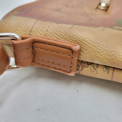 【中古品】【メンズ/レディース】 PRIMA CLASSE プリマクラッセ MAP SHOULDER BAG マップ ショルダーバッグ 鞄 カバン 188-250725-ma-02-izu カラー：茶系 万代Net店