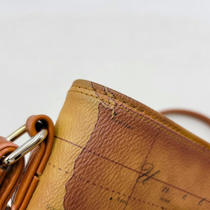 【中古品】【メンズ/レディース】 PRIMA CLASSE プリマクラッセ MAP SHOULDER BAG マップ ショルダーバッグ 鞄 カバン 188-250725-ma-02-izu カラー：茶系 万代Net店