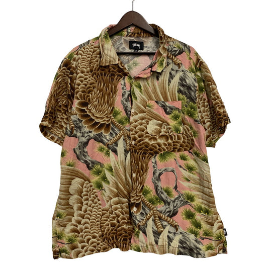 【中古品】【メンズ】 STUSSY ステューシー BIG FALCON SHIRT ビッグ ファルコン シャツ 半袖 トップス 142-250722-rk-22-izu サイズ：XL カラー：マルチ 万代Net店