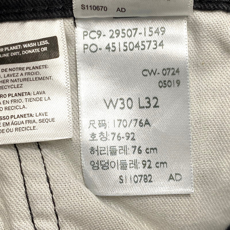 【中古美品】【メンズ】 Levi's リーバイス 502 TAPER STRETCH PANTS 29507-1549 ストレッチ パンツ ボトムス 158-250723-as-33-izu サイズ：30×32 カラー：ブラック 万代Net店
