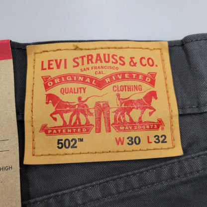 【中古美品】【メンズ】 Levi's リーバイス 29507-0049 502 TAPERD STRETCH PANTS テーパード ズボン ストレッチ パンツ 158-250724-rk-03-izu サイズ：30×32 カラー：ブラック 万代Net店