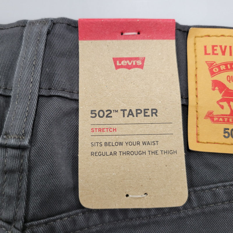 【中古美品】【メンズ】 Levi's リーバイス 29507-0049 502 TAPERD STRETCH PANTS テーパード ズボン ストレッチ パンツ 158-250724-rk-03-izu サイズ：30×32 カラー：ブラック 万代Net店