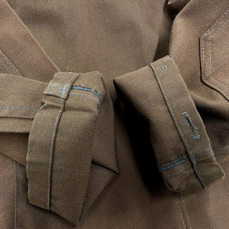 【現状渡し品】【メンズ】 USED EURO VINTAGE WORK JACKET ワークジャケット アウター 146-250723-as-28-izu カラー：ブラウン 万代Net店