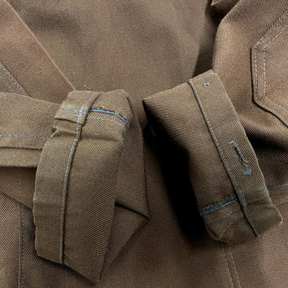 【現状渡し品】【メンズ】 USED EURO VINTAGE WORK JACKET ワークジャケット アウター 146-250723-as-28-izu カラー：ブラウン 万代Net店