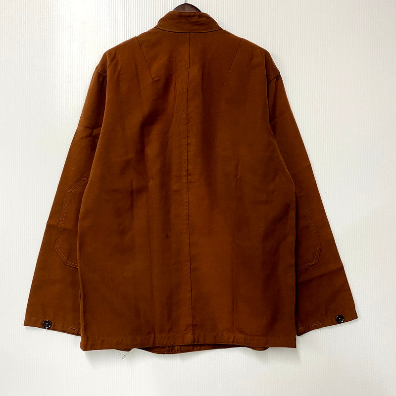 【現状渡し品】【メンズ】 USED EURO VINTAGE WORK JACKET ワークジャケット アウター 146-250723-as-28-izu カラー：ブラウン 万代Net店