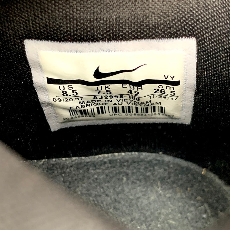 【中古品】【メンズ】 NIKE ナイキ AJ2998-100 AIR MORE MONEY エアモアマネー 靴 スニーカー シューズ 160-250725-ma-20-izu サイズ：26.5cm カラー：WHITE/BLACK-UNIVERSITY RED 万代Net店