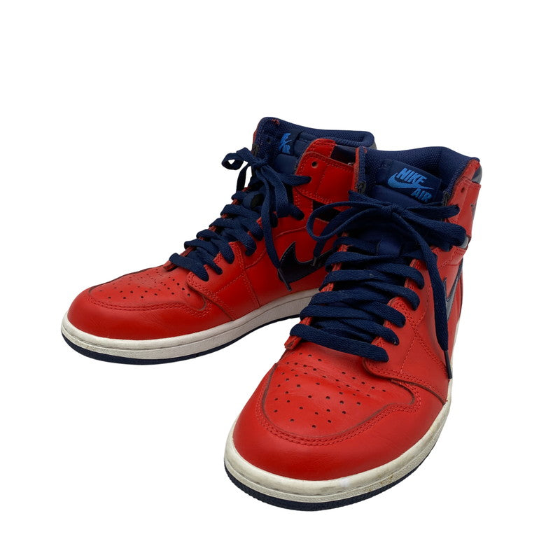 【中古品】【メンズ/レディース】 AIR JORDAN 1 RETRO HIGH OG 555088-606 エア ジョーダン 1 レトロ ハイ OG スニーカー シューズ 靴 160-250725-as-16-izu サイズ：26cm カラー：LIGHT CRIMSON/MIDNIGHT NAVY-UNIVE 万代Net店
