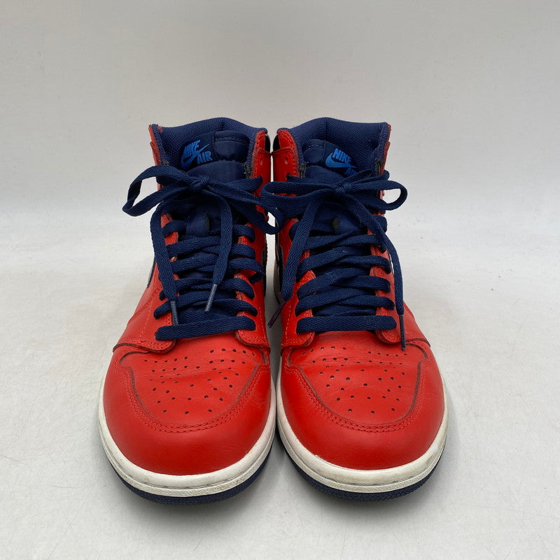【中古品】【メンズ/レディース】 AIR JORDAN 1 RETRO HIGH OG 555088-606 エア ジョーダン 1 レトロ ハイ OG スニーカー シューズ 靴 160-250725-as-16-izu サイズ：26cm カラー：LIGHT CRIMSON/MIDNIGHT NAVY-UNIVE 万代Net店