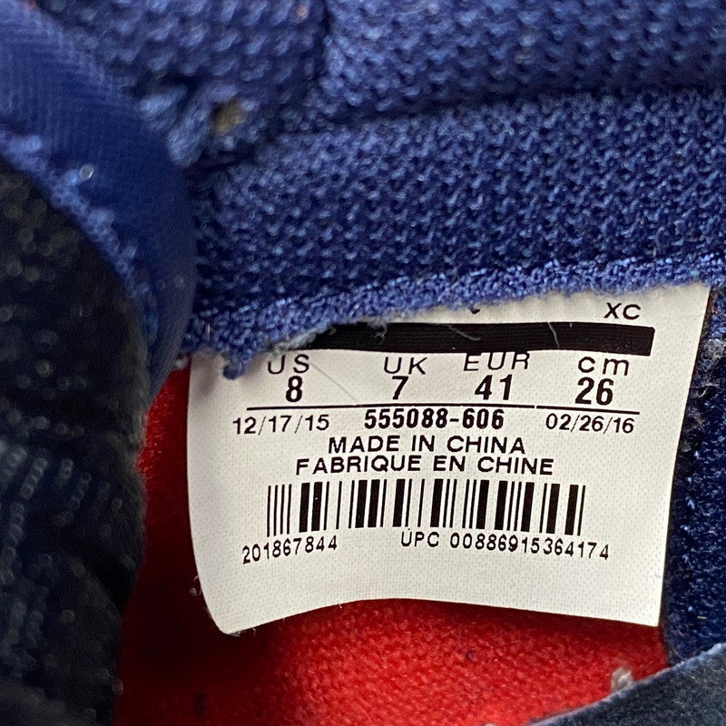 【中古品】【メンズ/レディース】 AIR JORDAN 1 RETRO HIGH OG 555088-606 エア ジョーダン 1 レトロ ハイ OG スニーカー シューズ 靴 160-250725-as-16-izu サイズ：26cm カラー：LIGHT CRIMSON/MIDNIGHT NAVY-UNIVE 万代Net店