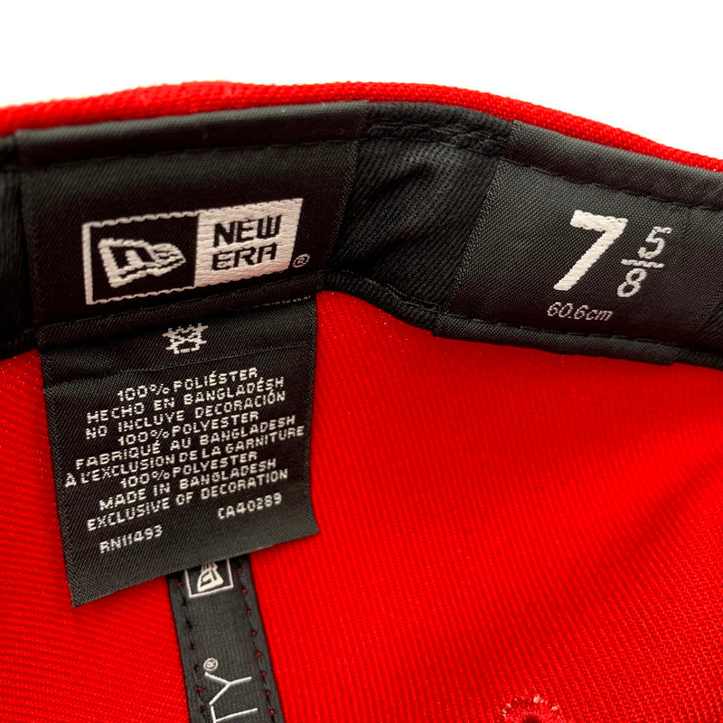 【中古美品】【メンズ/レディース】 NEW ERA ニューエラ 50TH ANNIVERSARY LOS ANGELES ANAHEIM 1961-2011 BB CAP 50周年アニバーサリー ロサンゼルス アナハイム ベースボールキャップ 帽子 服飾雑貨 185-250725-ma-12-izu サイズ：60.6cm カラー：レッド 万代Net店