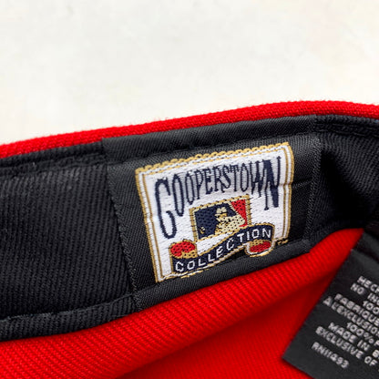 【中古美品】【メンズ/レディース】 NEW ERA ニューエラ 50TH ANNIVERSARY LOS ANGELES ANAHEIM 1961-2011 BB CAP 50周年アニバーサリー ロサンゼルス アナハイム ベースボールキャップ 帽子 服飾雑貨 185-250725-ma-12-izu サイズ：60.6cm カラー：レッド 万代Net店