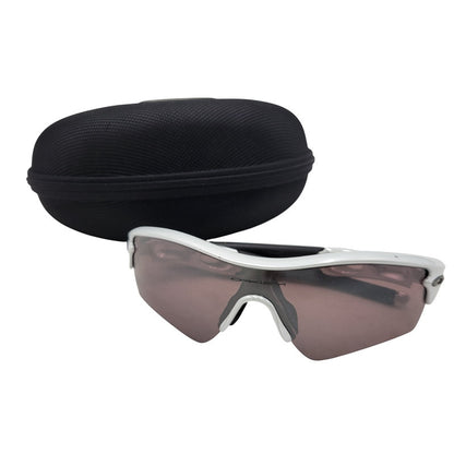 【中古品】【メンズ/レディース】 OAKLEY オークリー RADER SPORT SUNGLASSES 09-673J スポーツ サングラス 203-250724-as-08-izu カラー：シルバー×ブラック×レッド系 万代Net店