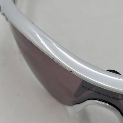 【中古品】【メンズ/レディース】 OAKLEY オークリー RADER SPORT SUNGLASSES 09-673J スポーツ サングラス 203-250724-as-08-izu カラー：シルバー×ブラック×レッド系 万代Net店
